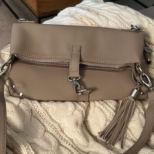 Joy Mangano two-way Leather Crossbody/Shoulder Bag